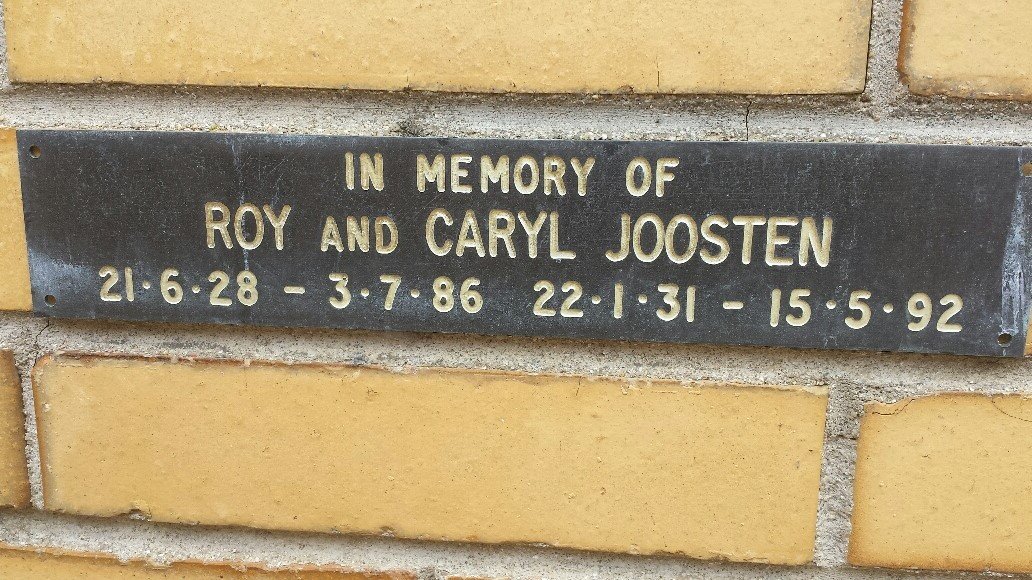 JOOSTEN Roy 1928-1986 &amp; Caryl 1931-1992