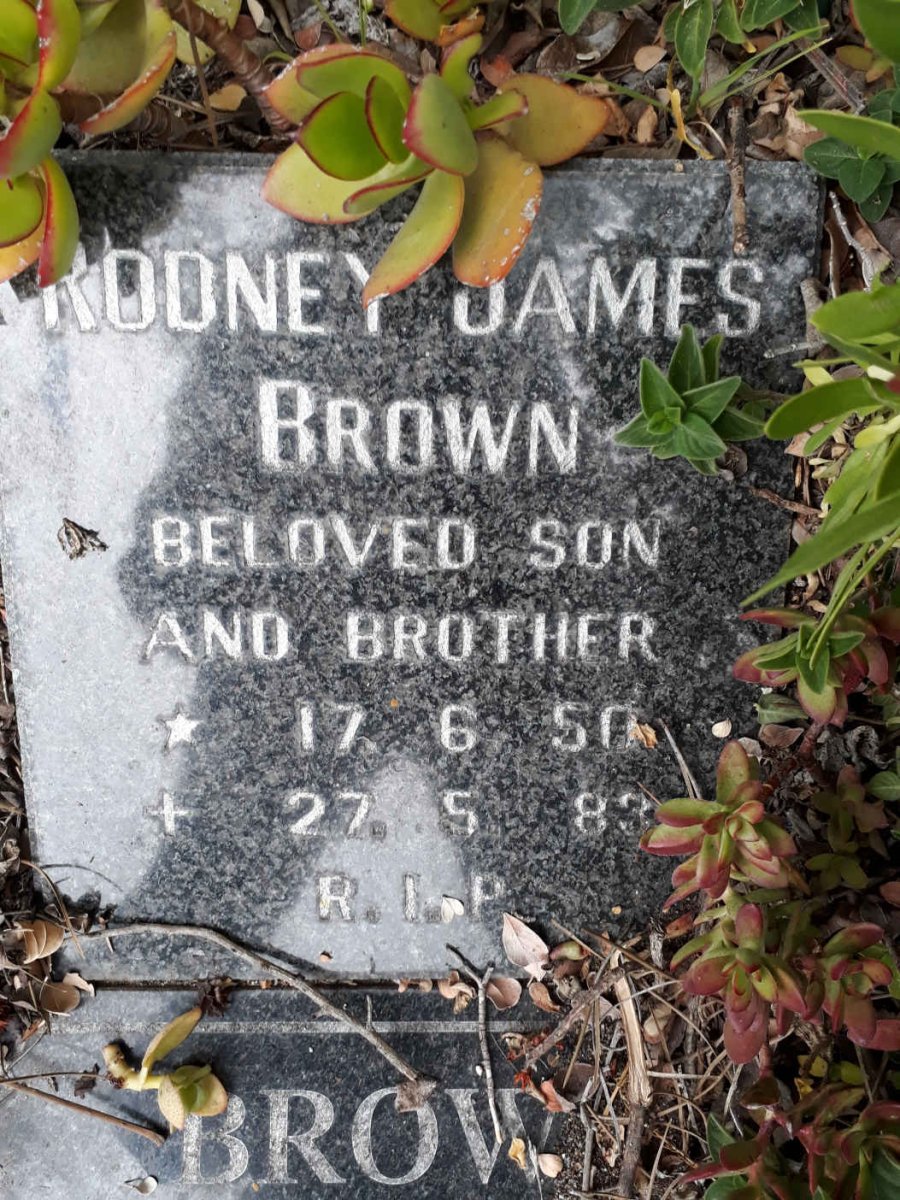 BROWN Rodney James 1950-1983