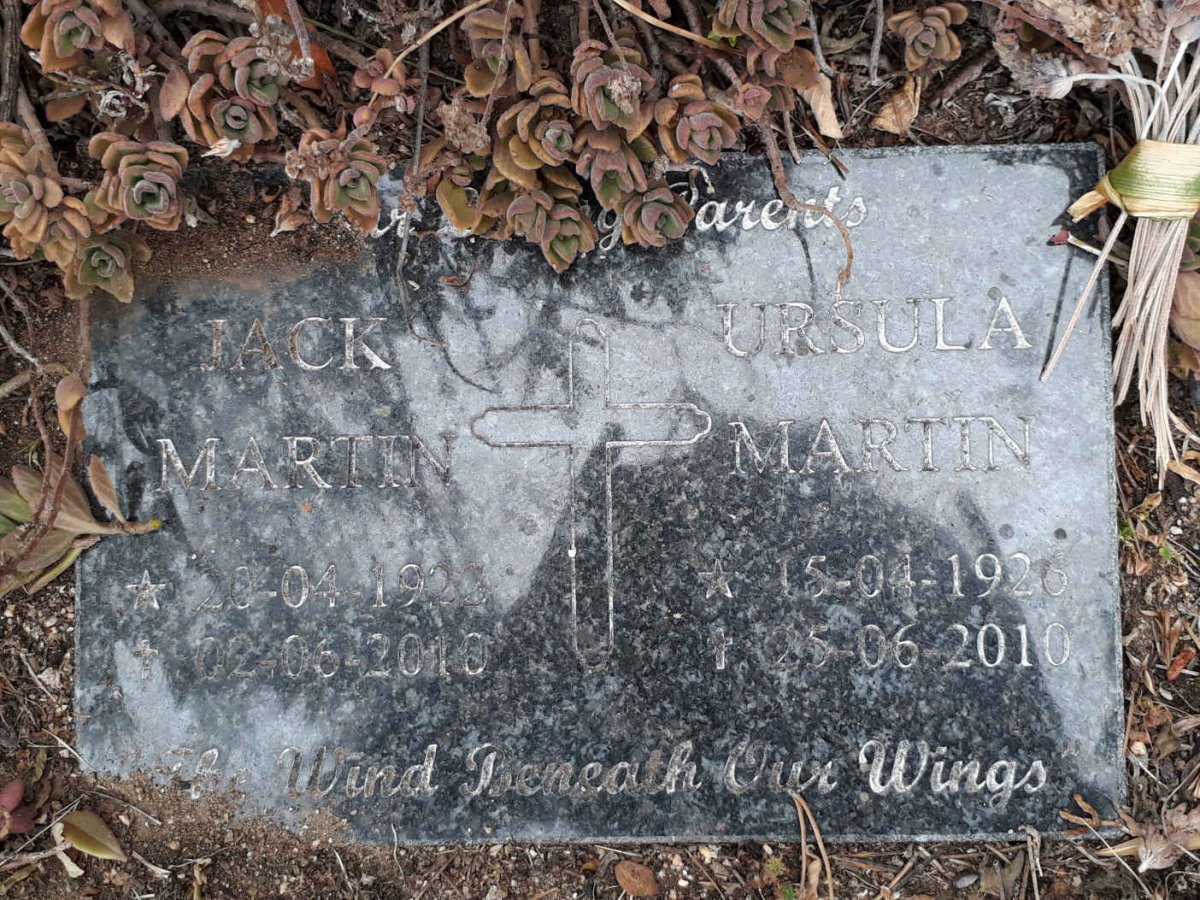 MARTIN Mack 1922-2010 &amp; Ursula 1926-2010