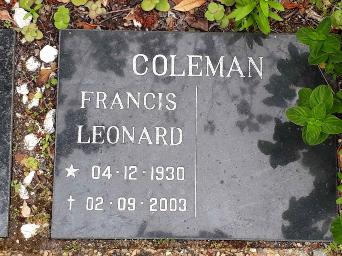 COLEMAN Francis Leonard 1930-2003