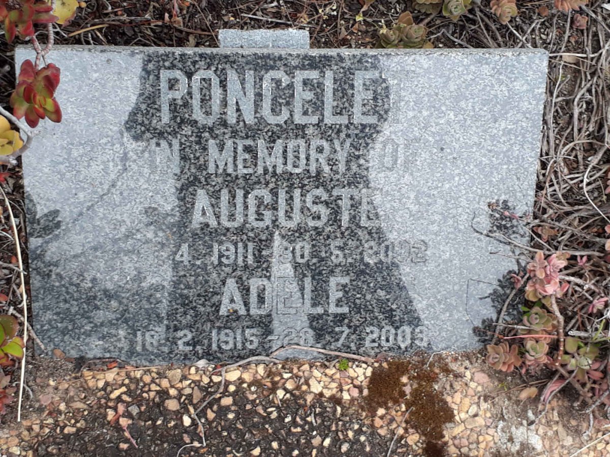 PONCELET Auguste 1911-2002 &amp; Adele 1915-2003