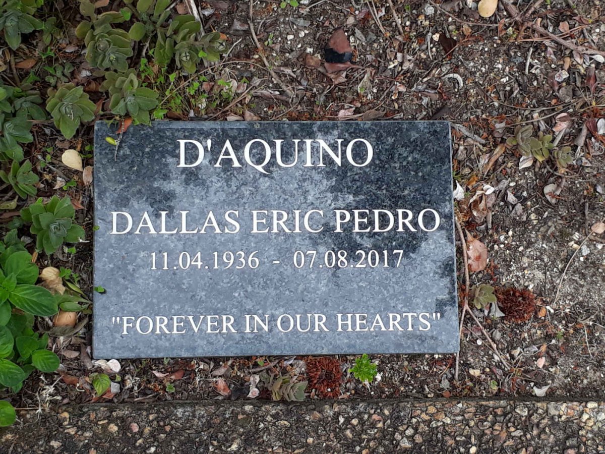 D’AQUINO Dallas Eric Pedro 1936-2017