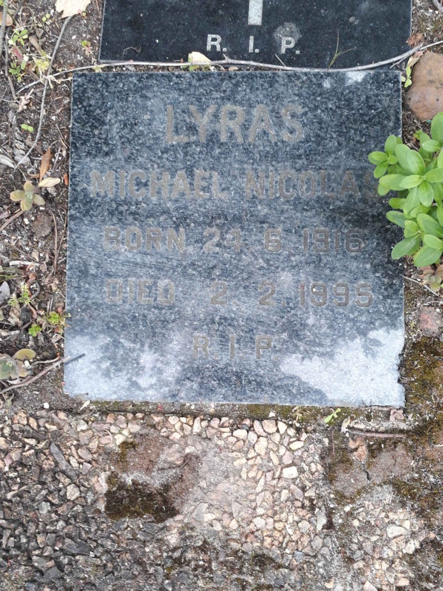 LYRAS Michael Nicolas 1916-1995