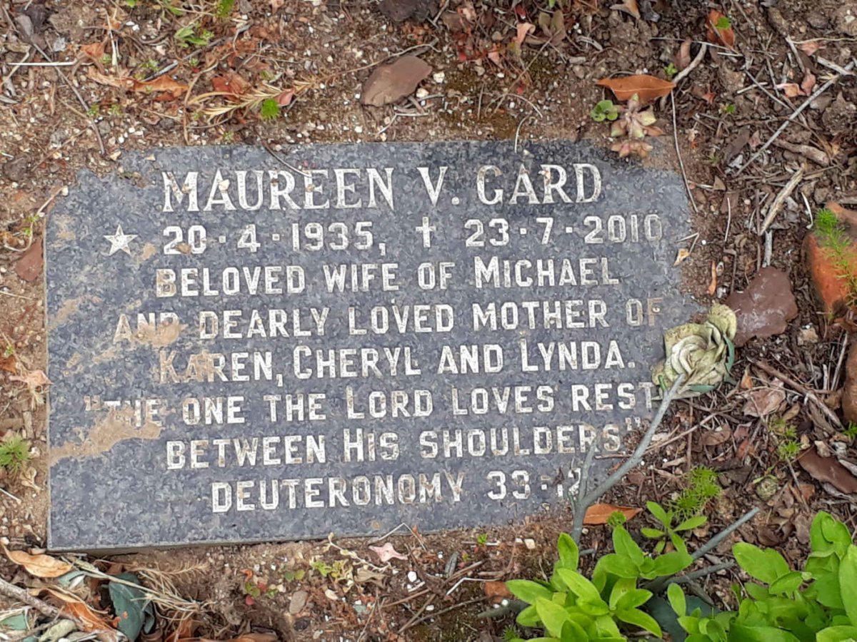 GARD Maureen V. 1935-2010