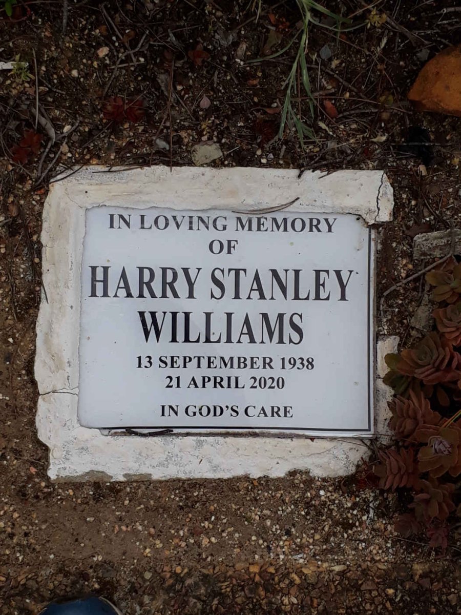 WILLIAMS Harry Stanley 1938-2020