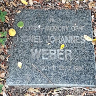 WEBER Lionel Johannes 1931-1994