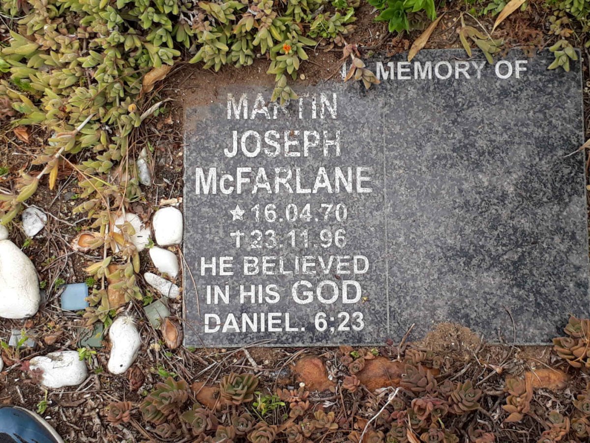 McFARLANE Martin Joseph 1970-1996