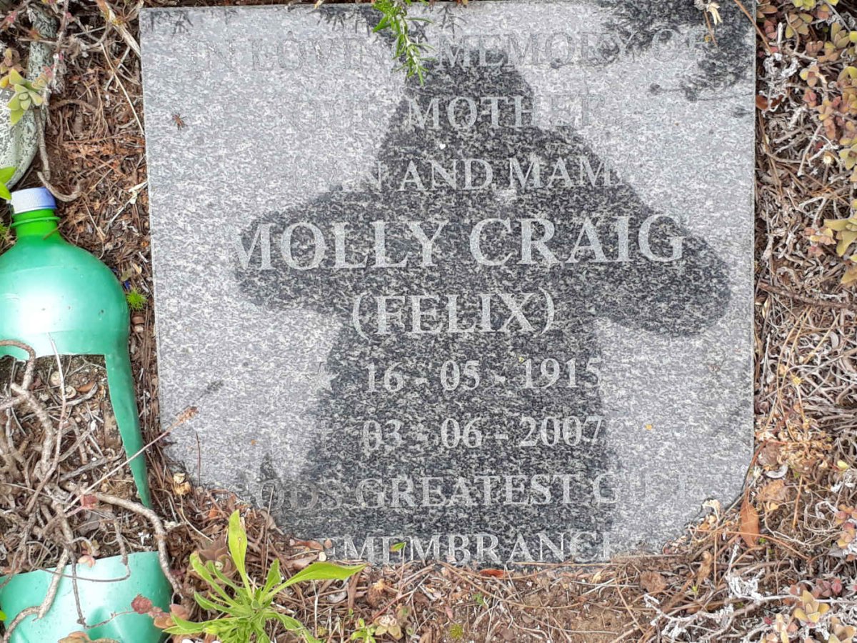 CRAIG Molly 1915-2007