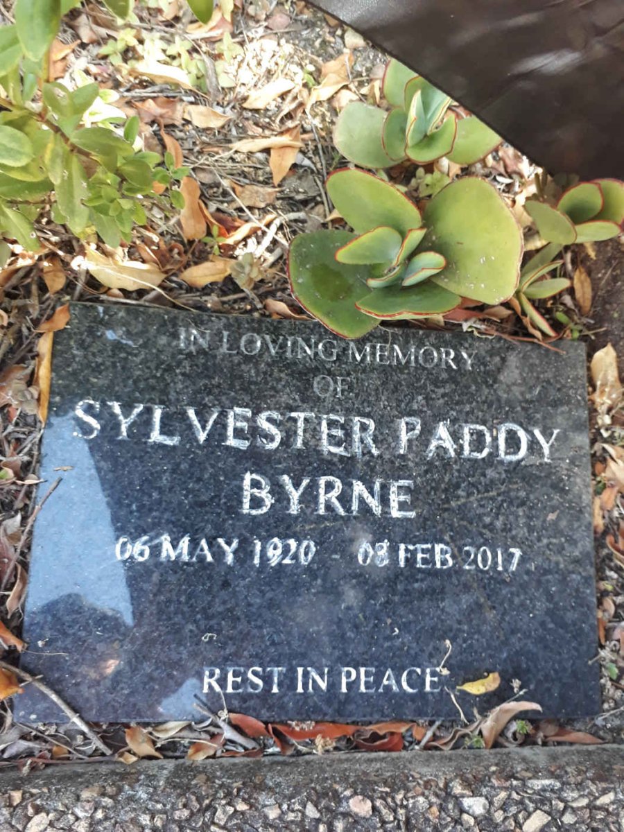 BYRNE Sylvester Paddy 1920-2017