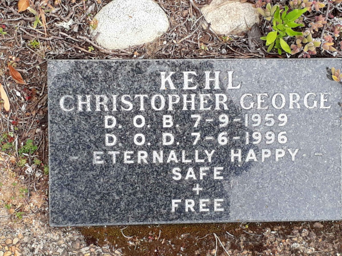 KEHL Christopher George 1959-1996