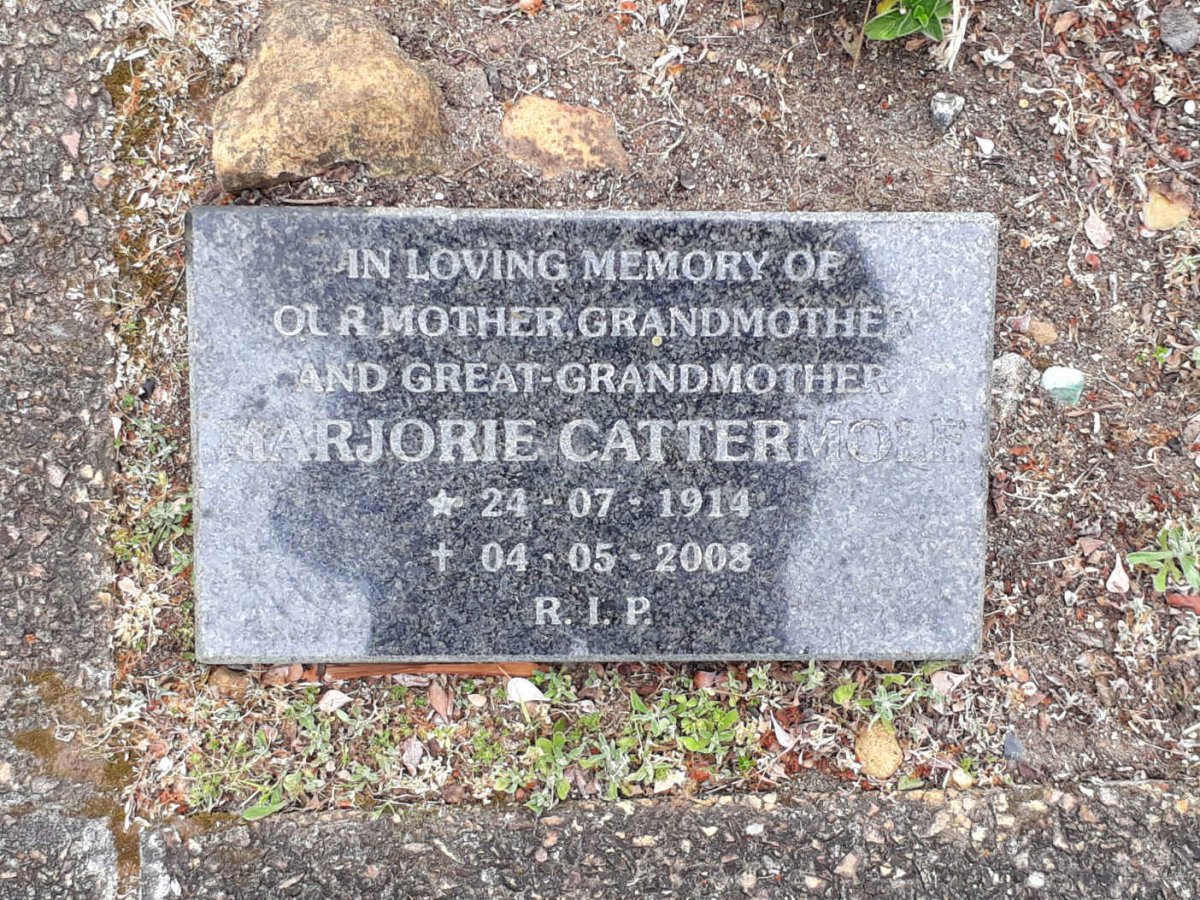 CATTERMOLE Marjorie 1914-2008