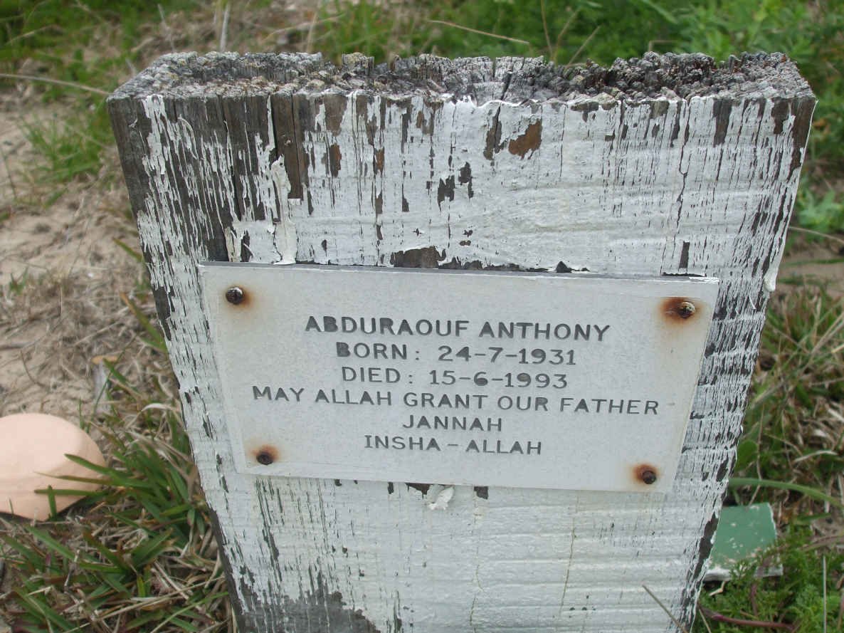 ANTHONY Abduraouf 1931-1993