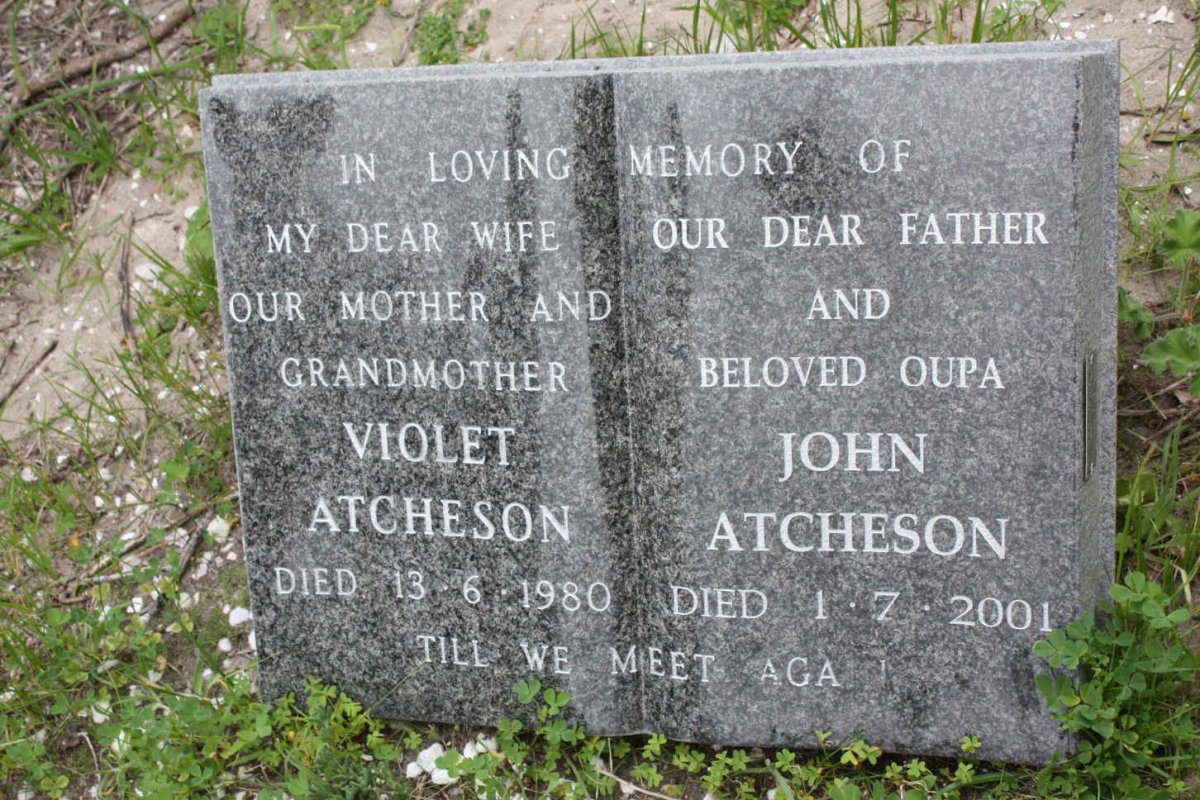 ATCHESON John -2001 &amp; Violet -1980