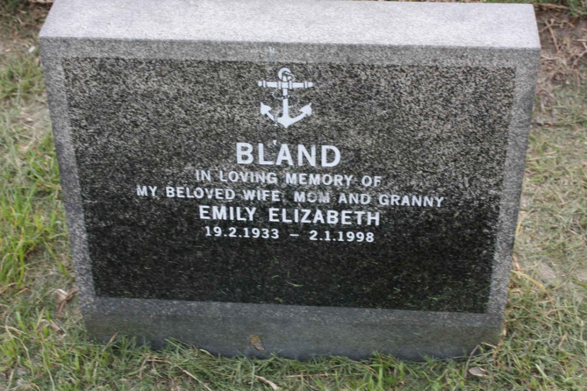 BLAND Emily Elizabeth 1933-1998
