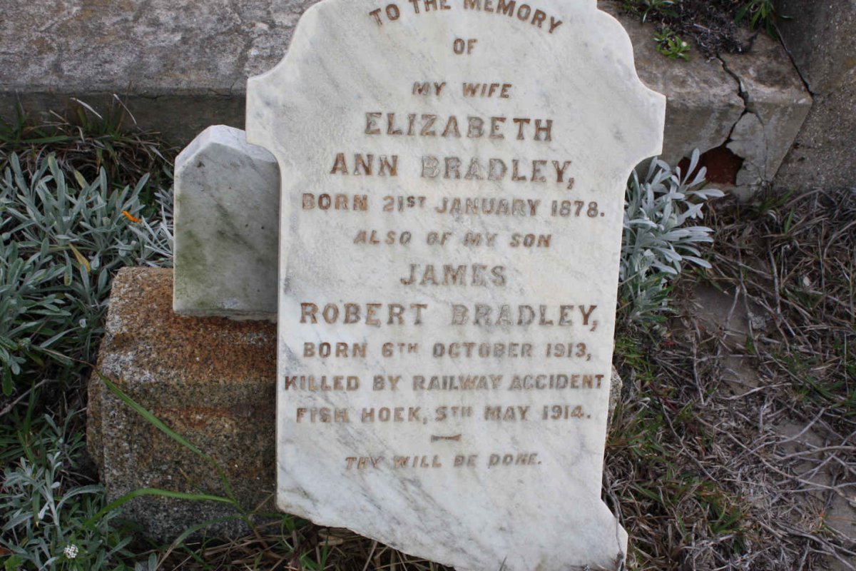 BRADLEY Elizabeth Ann 1878-1914 :: BRADLEY James Robert 1913-1914