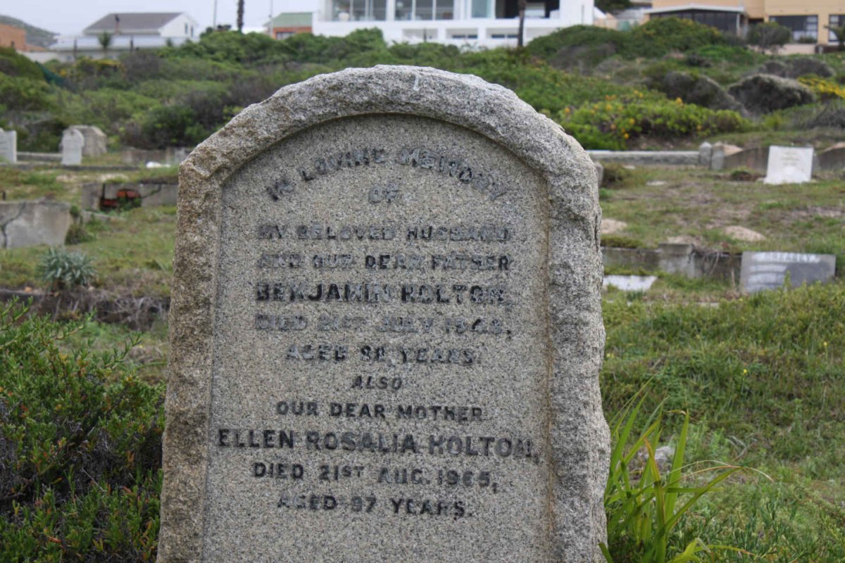 HOLTON Benjamin -1946 &amp; Ellen Rosalia -1965