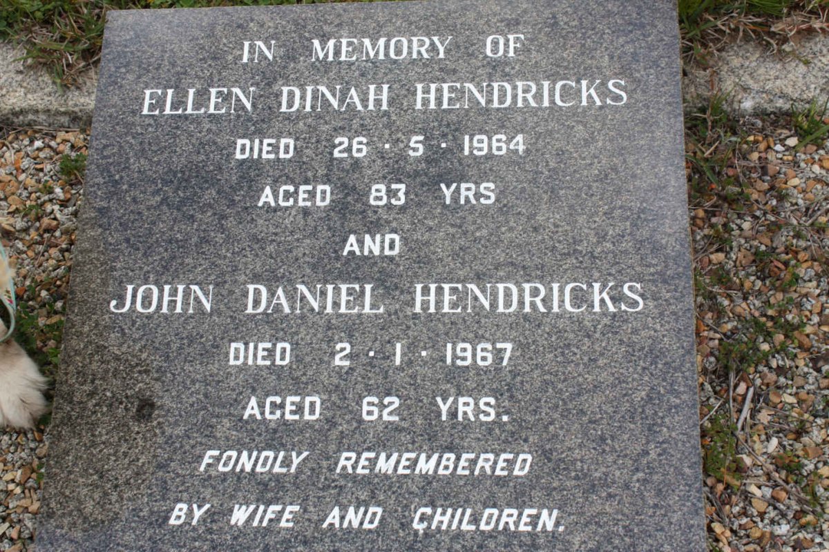 HENDRICKS John Daniel -1967 :: HENDRICKS Ellen Dinah -1964