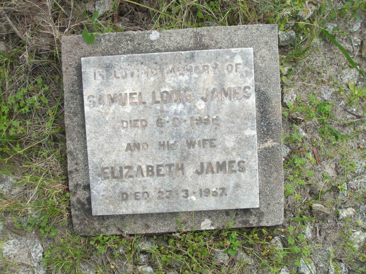 JAMES Samuel Louis  -1956 &amp; Elizabeth JAMES -1957