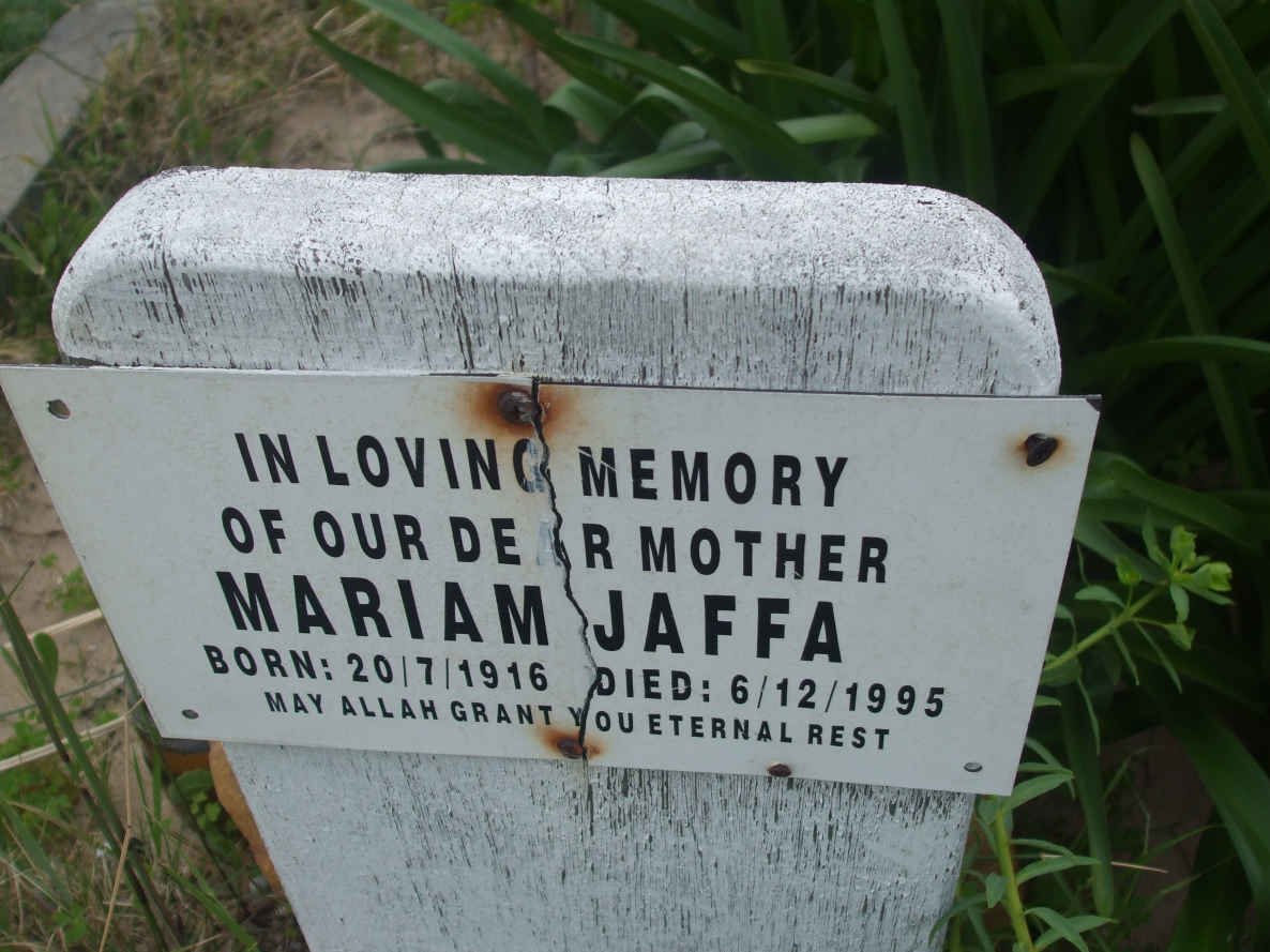 JAFFA Mariam 1916-1995