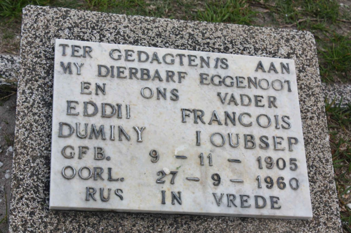 LOUBSER Eddie Francois Duminy 1905-1960