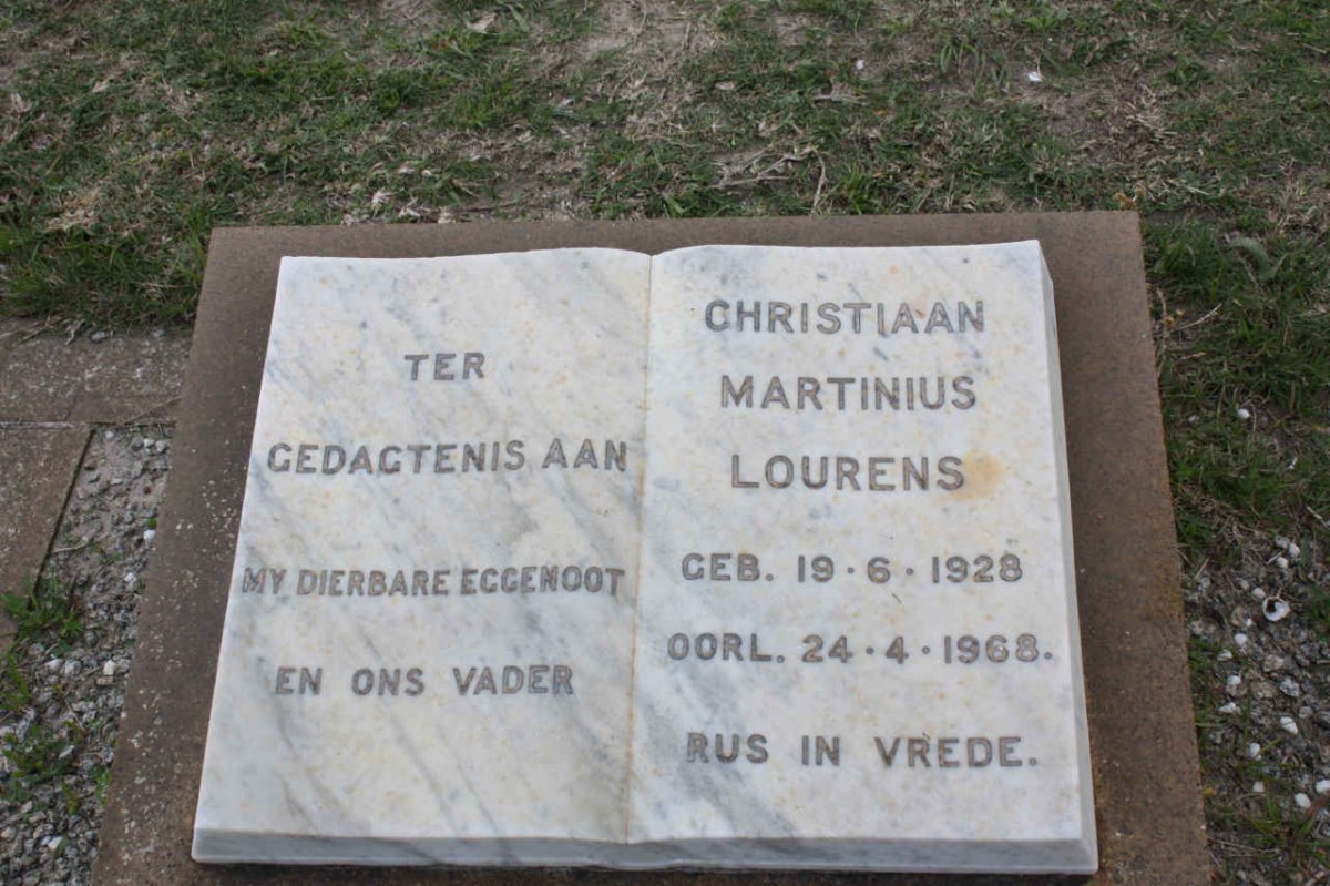 LOURENS Christiaan Martinius 1928-1968