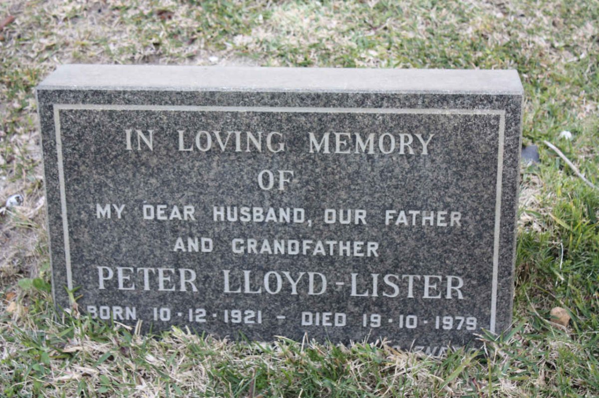 LISTER Peter, Lloyd 1921-1979