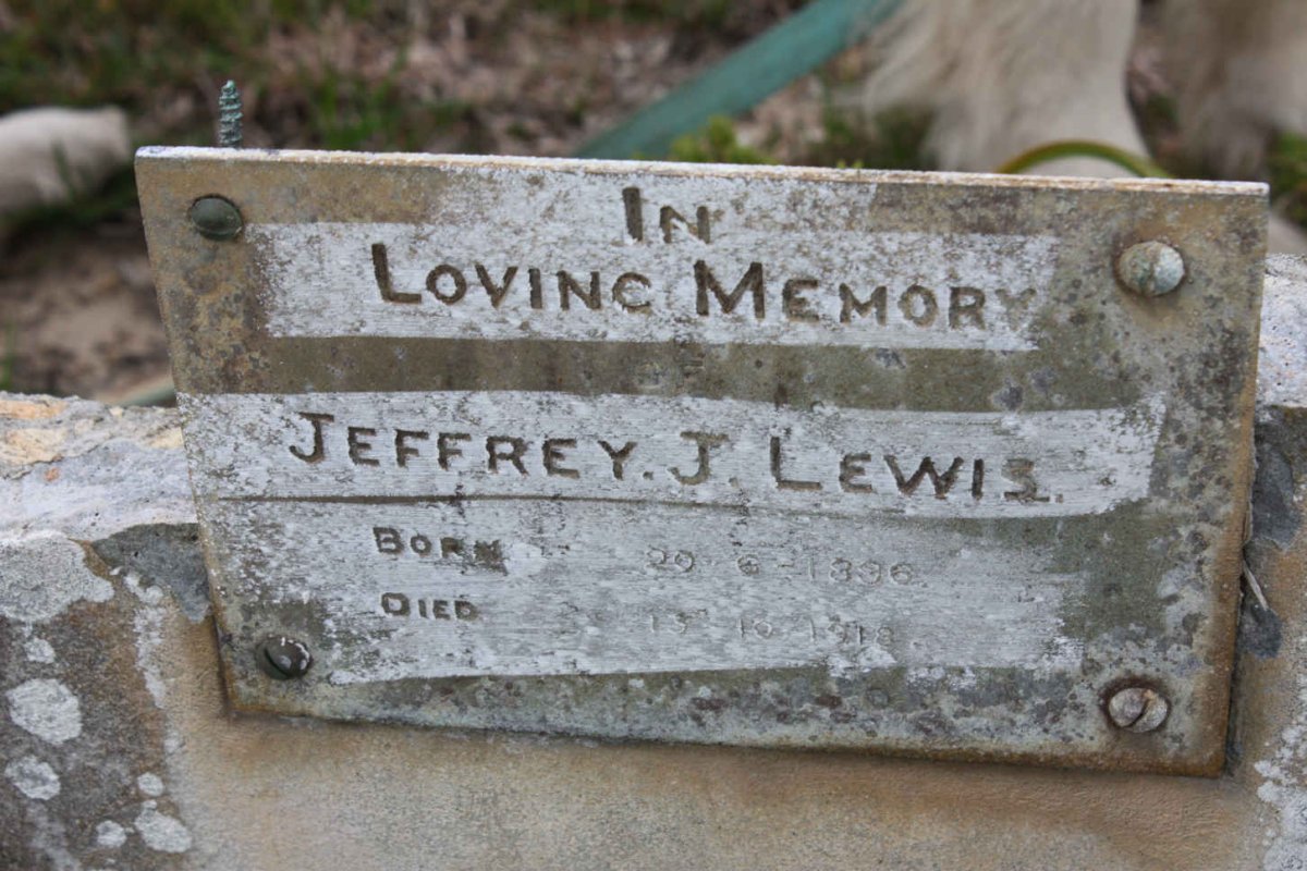 LEWIS Jeffrey J.L. 1896-1918