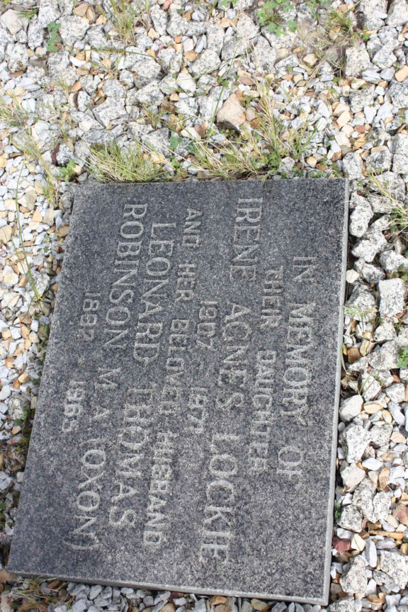 ROBINSON Leonard Thomas 1897-1965 &amp; Irene Agnes LOCKIE 1907-1971
