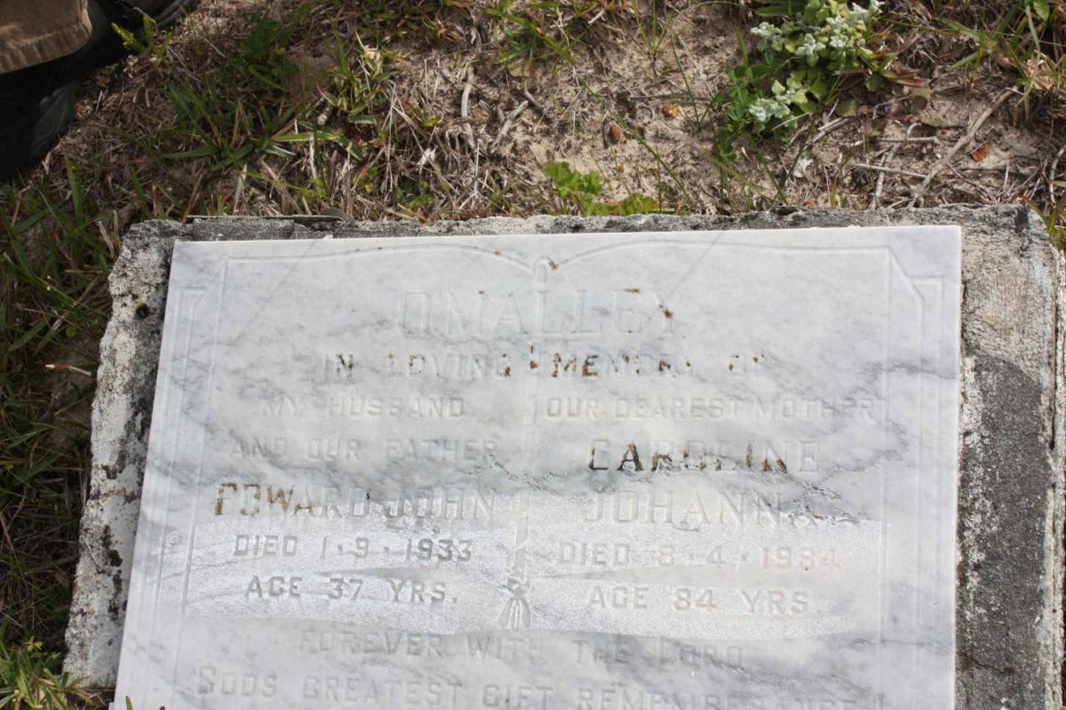 O'MALLE Edward John 1896-1933 &amp; Caroline Johanna 1900-1984
