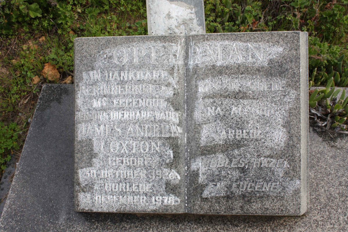 OPPERMAN James Andrew Loxton 1924-1978