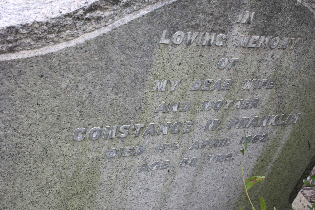 PRANKLIN Constance M. -1962