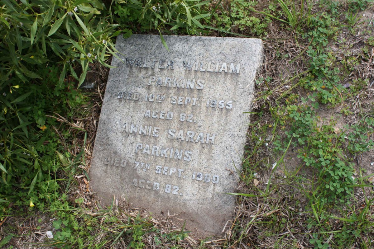 PARKINS Walter William -1955 &amp; Annie Sarah -1960