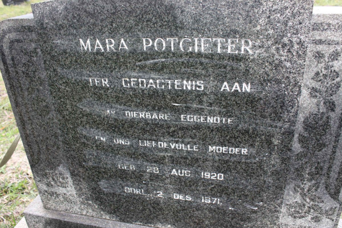 POTGIETER Mara 1920-1971