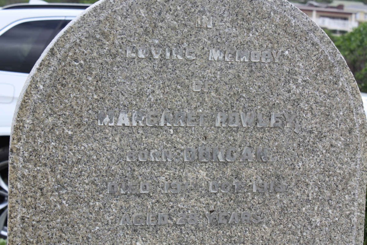 ROWLEY Margaret nee DUNCAN -1918