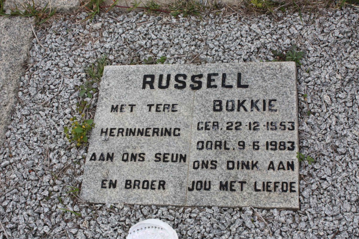 RUSSELL Bokkie 1953-1983