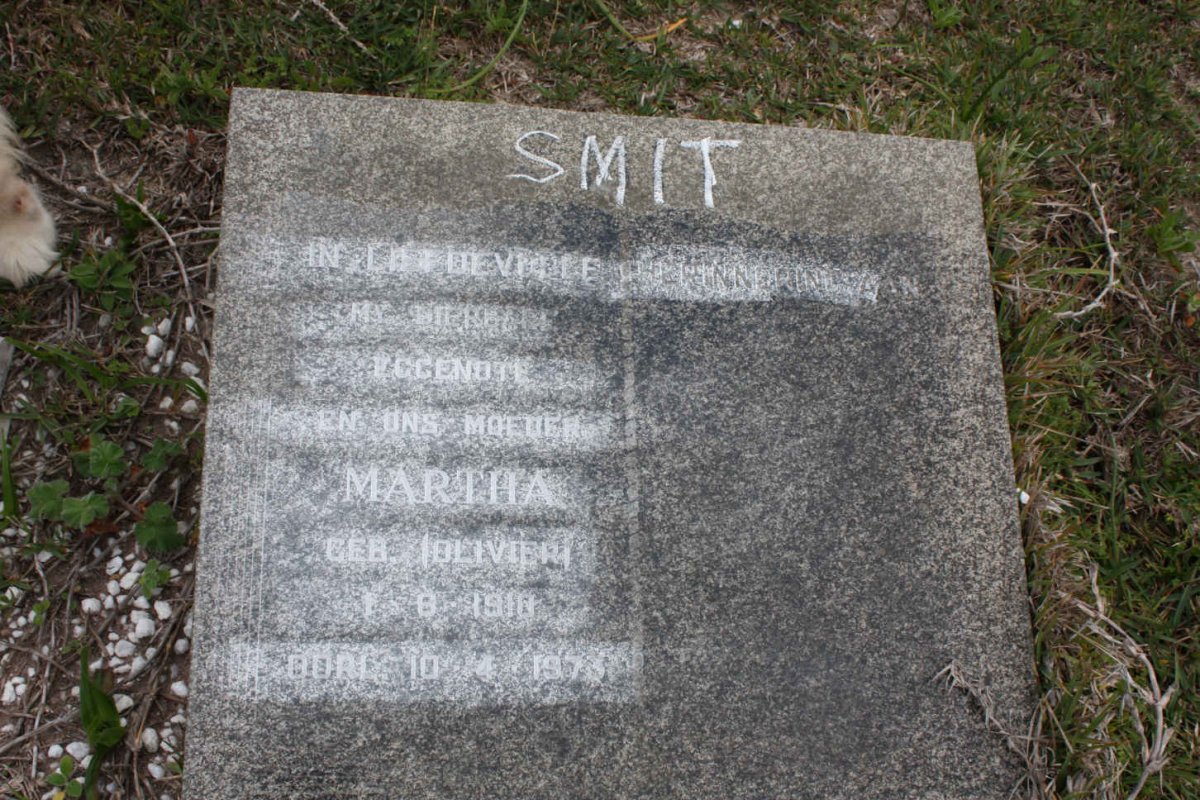 SMIT Martha nee OLIVIER 1910-1973