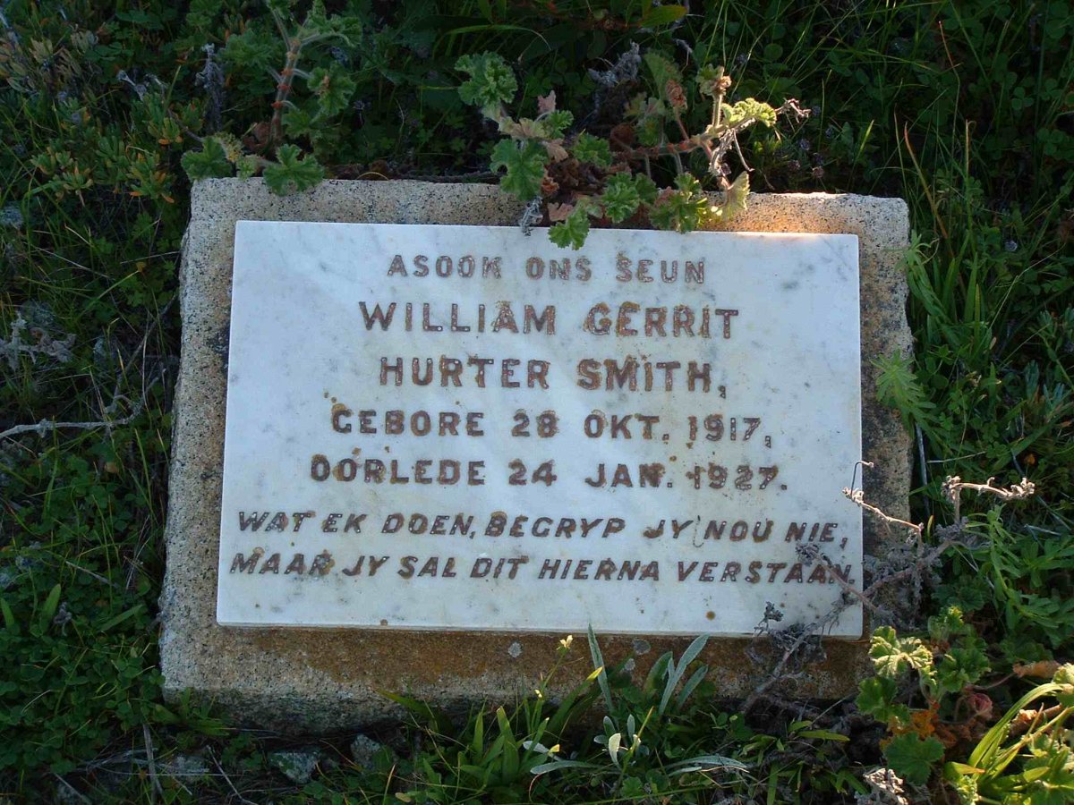 SMITH William Gerrit Hurter 1917-1927