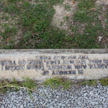 WRIGHT Elizabeth Ann nee RIXON -194?