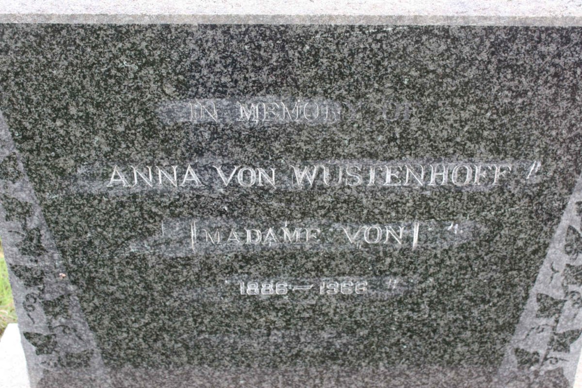 WUSTENHOFF Anna, von 1886-1966