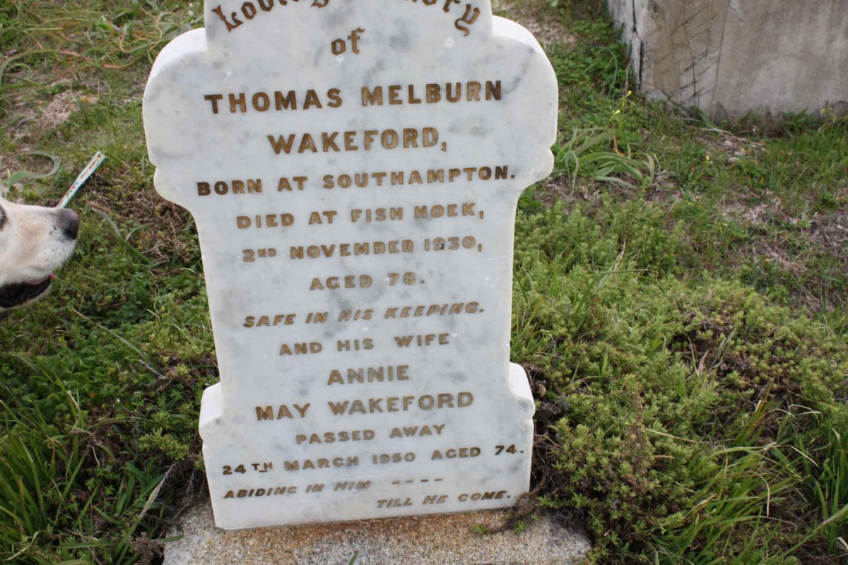 WAKEFORD Thomas Melburn -1930 &amp; Annie May -1950