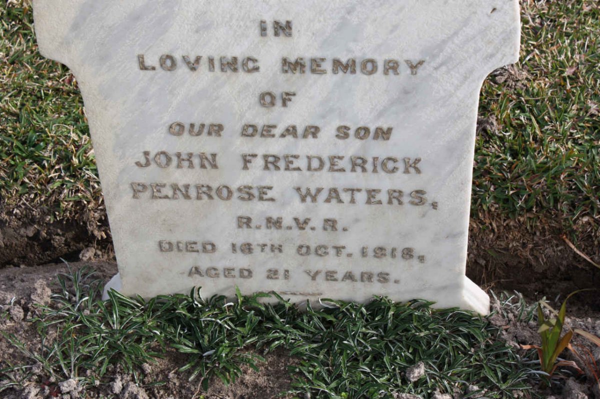 WATERS John Frederick Penrose -1918