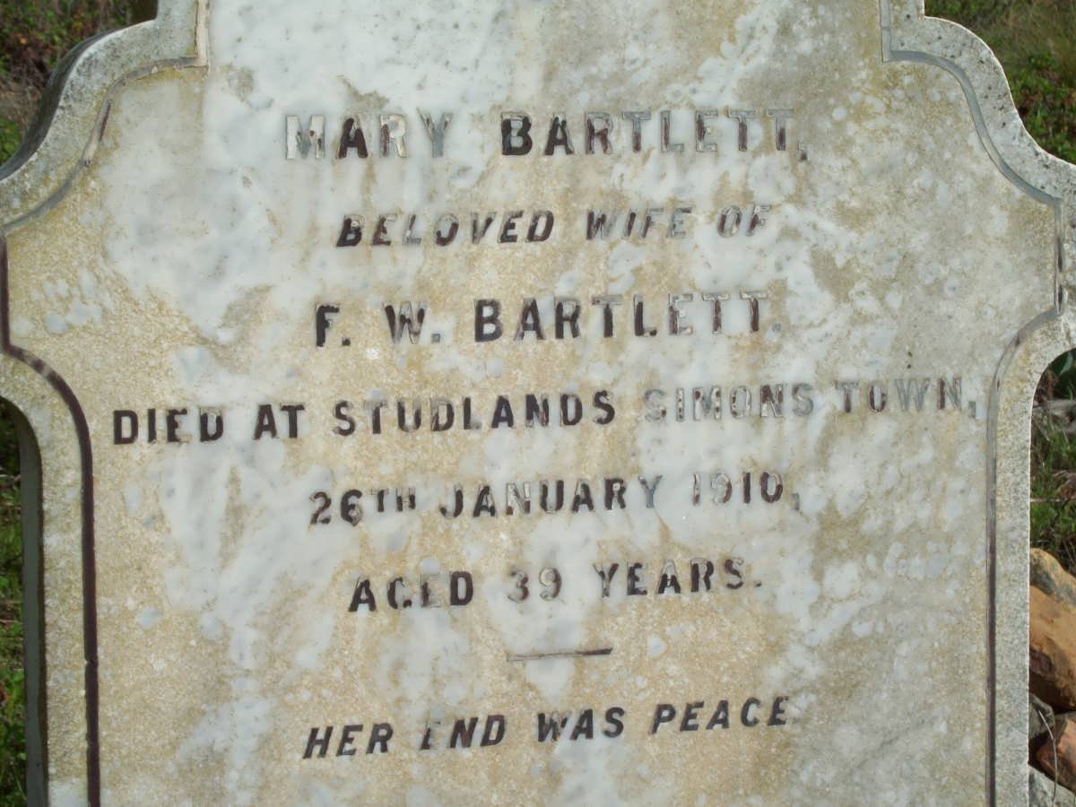 BARTLETT Mary -1910