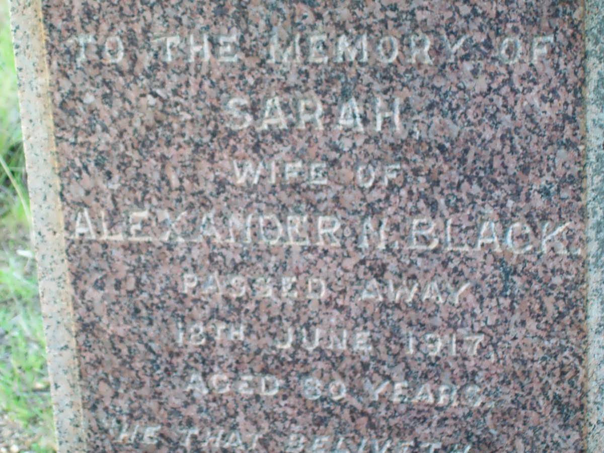 BLACK Sarah -1917
