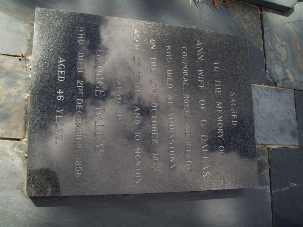 DALLAS George -1858 &amp;  Ann -1845