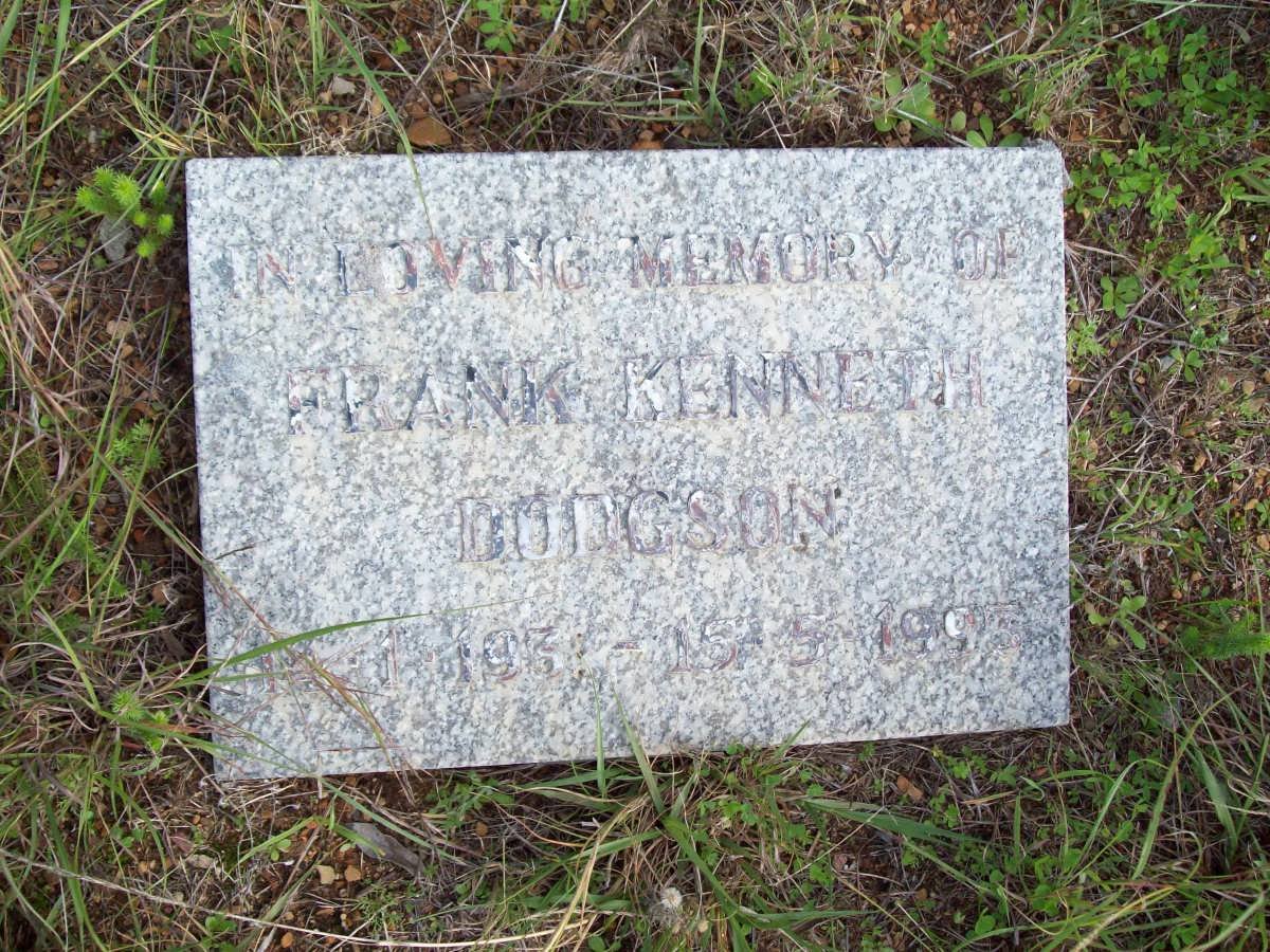 DODGSON Frank Kenneth 1931-1993