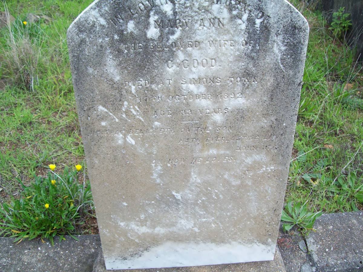 GOOD Mary Ann -1892