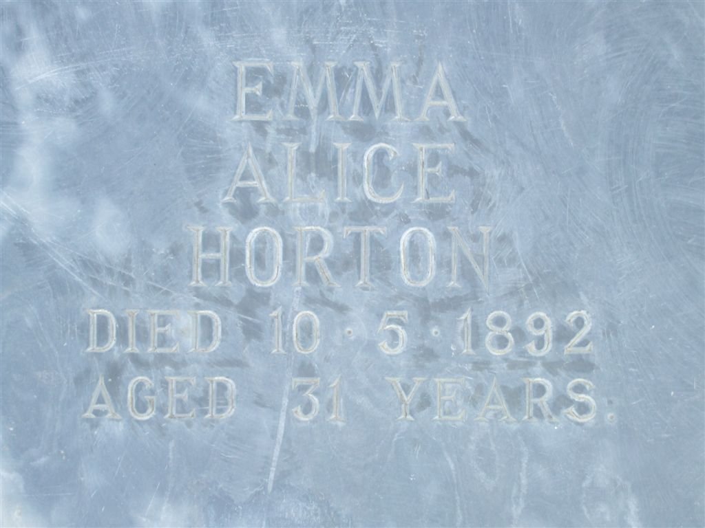 HORTON Emma Alice -1892