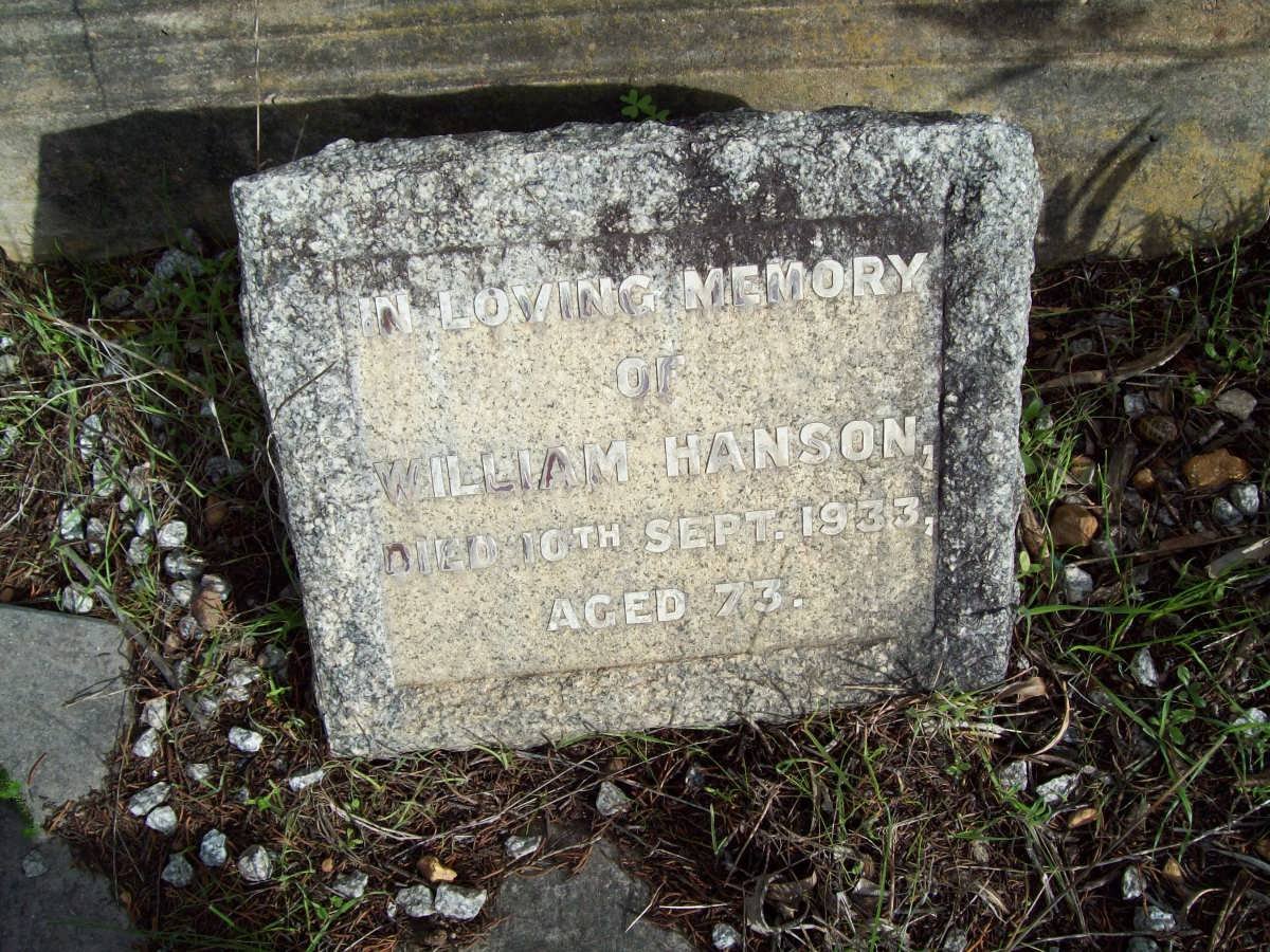 HANSON William -1933