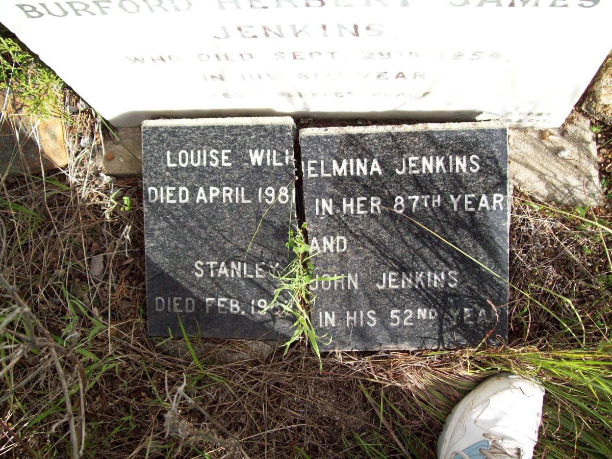 JENKINS Louise Wilhelmina -1981 :: JENKINS Stanley John -19??