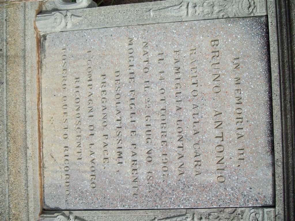 LONTANA Bruno Antonio 187?-1907